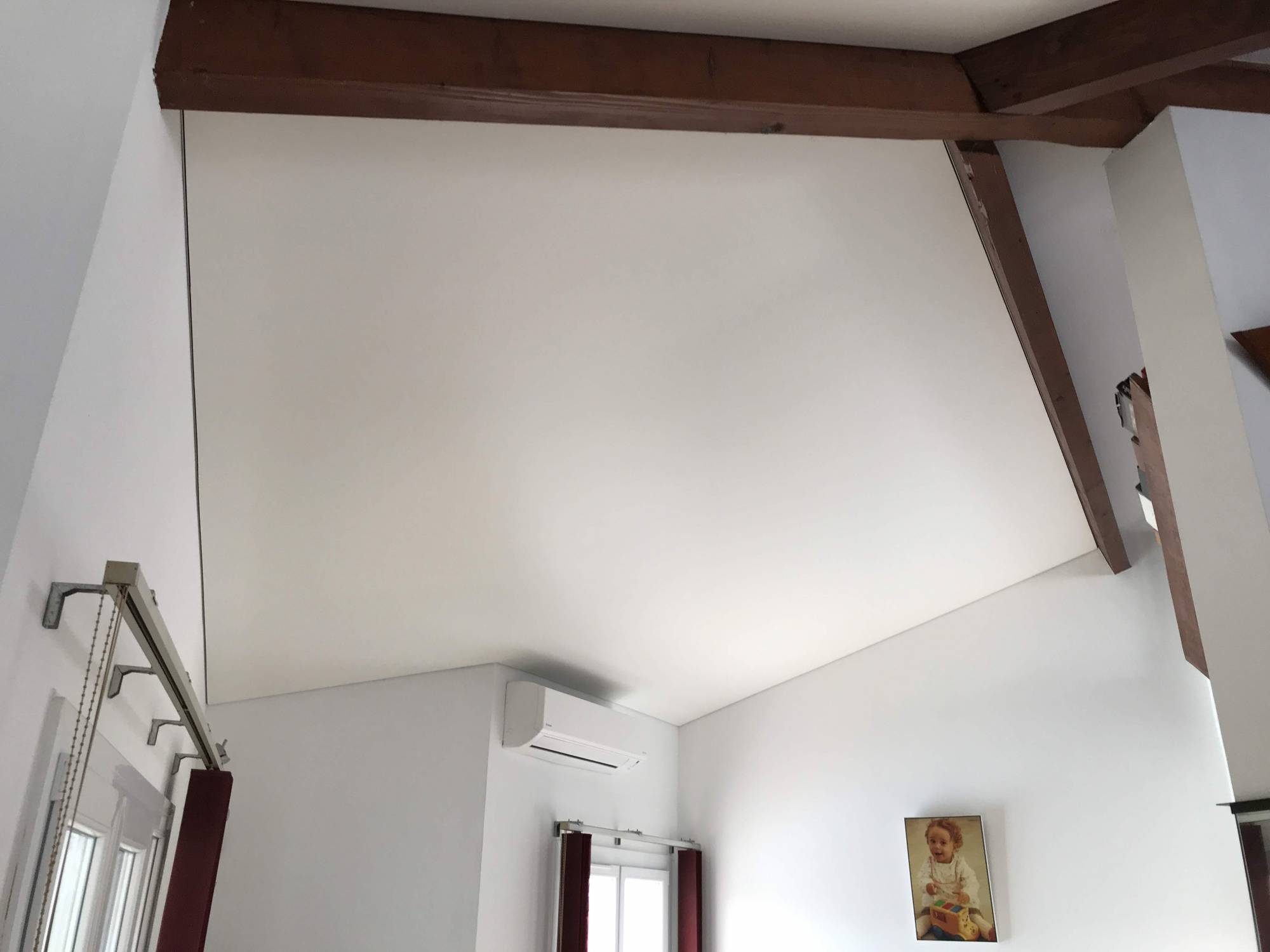  Le  plafond  tendu blanc mat l illusion d un plafond  placo  