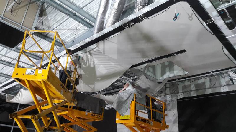 Plafond tendu acoustique concession CITROEN Bassussarry by Plafonds Tendus Occitans Toulouse