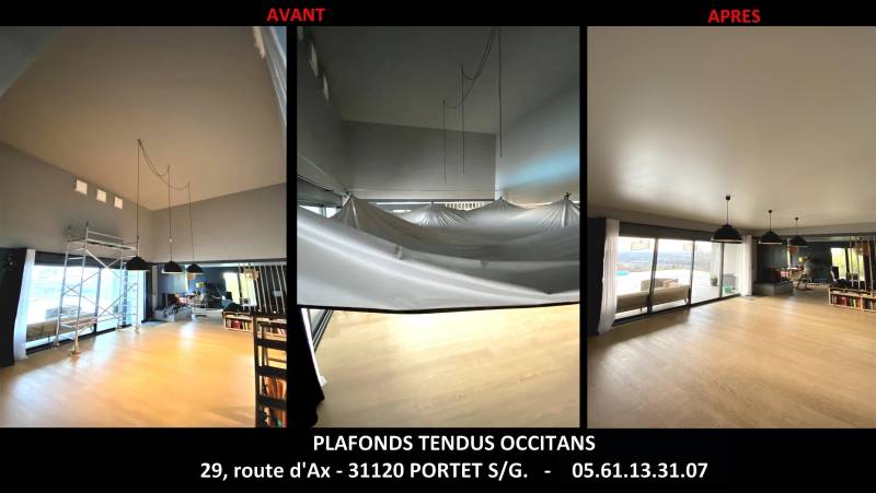 Comment abaisser un plafond trop haut, sans gros travaux - Plafonds Tendus Occitans Toulouse