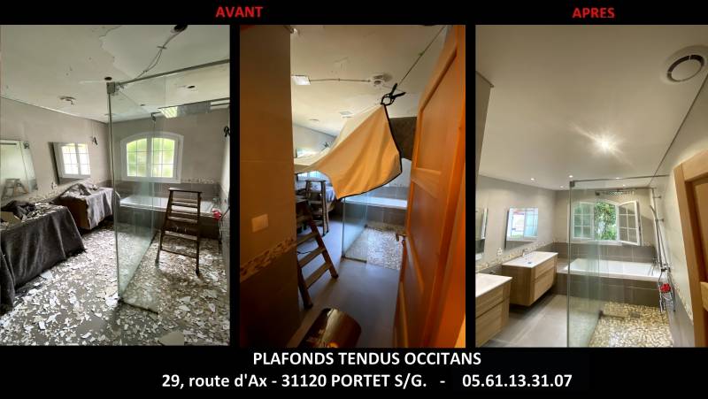 Comment réparer un plafond écaillé ? Grâce au plafond tendu BARRISOL - by Plafonds Tendus Occitans Muret