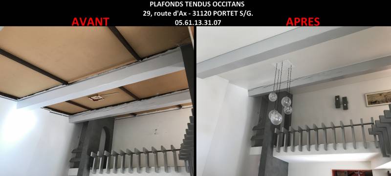 Est-il possible de mettre un plafond tendu PVC en mezzanine avec velux sur Muret ?