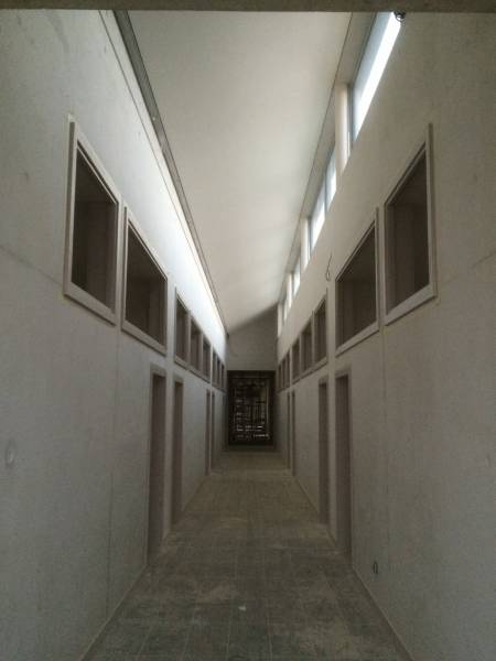 Plafond tendu BARRISOL acoustique pose en biais Collège de Lézignan AUDE