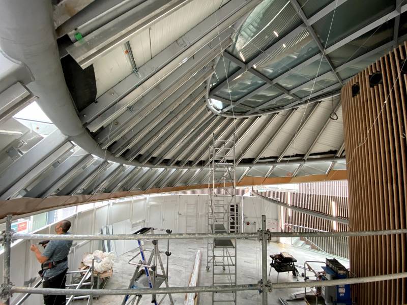 Dôme centre commercial ST Georges de Toulouse - entrée Boulevard Carnot - Plafonds Tendus Occitans