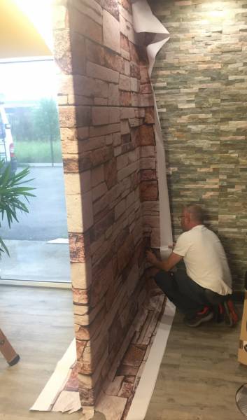 Pose toile polyester tendue à froid dans lisse PVC sur Toulouse