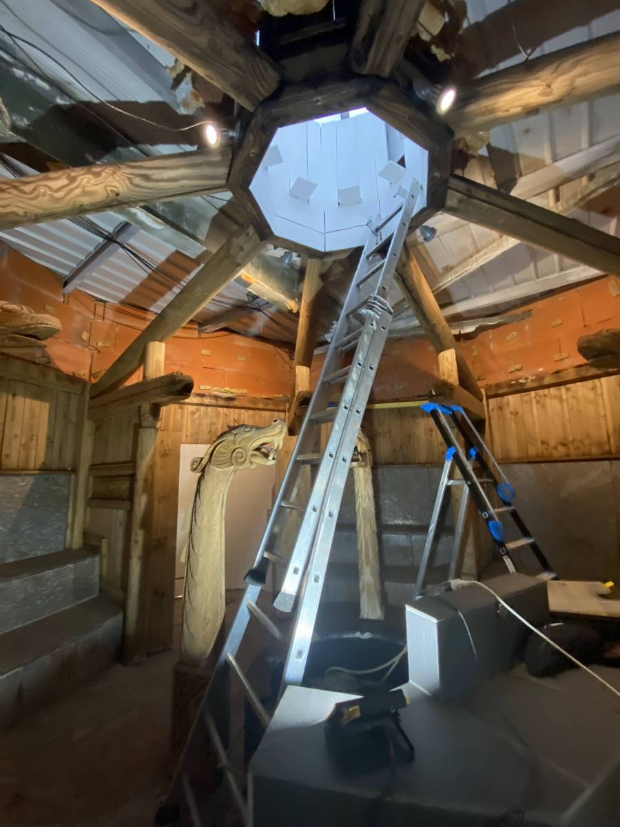 Thermes de CAPVERN les BAINS - Hammam noir mat et fibre optique Plafonds Tendus Occitans Toulouse - Muret