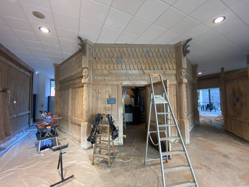 Thermes de CAPVERN les BAINS - Hammam noir mat et fibre optique Plafonds Tendus Occitans Toulouse - Tarbes