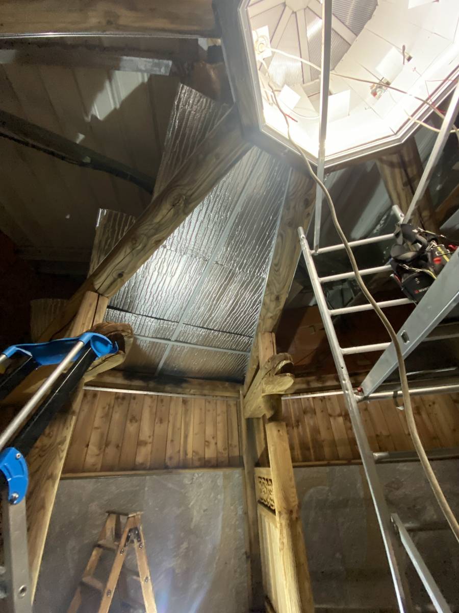 Thermes de CAPVERN les BAINS - Hammam noir mat et fibre optique Plafonds Tendus Occitans Toulouse - Auch