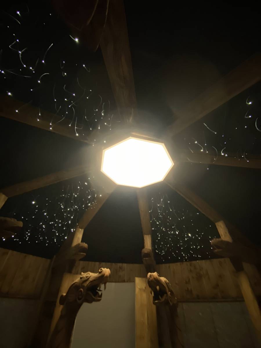 Thermes de CAPVERN les BAINS - Hammam noir mat et fibre optique Plafonds Tendus Occitans Toulouse - Lectoures