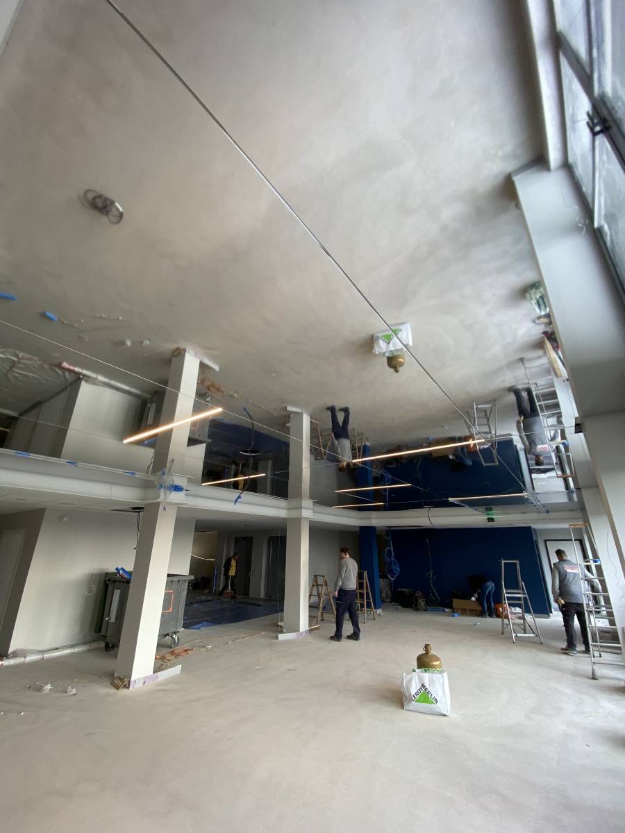 CHU Purpan Dieulafoy : installation de cadres miroir - Plafonds Tendus Occitans St Gaudens