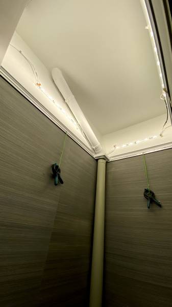 WC : plafond lumineux imprimé à Toulouse - Plafonds Tendus Occitans Pins Justaret