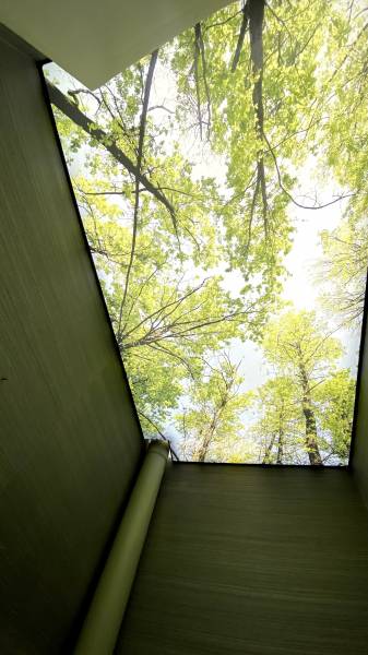 WC : plafond lumineux imprimé à Toulouse - Plafonds Tendus Occitans Rieumes