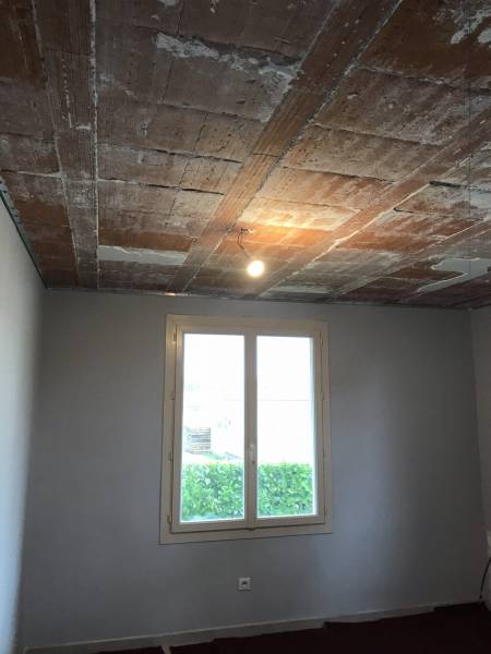 Pose lisse ALU invisible -  Projet rénovation cuisine avec plafond tendu BARRISOL sur Muret