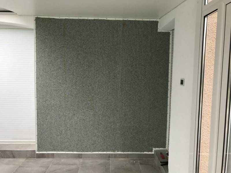 Mise en place de l'isolant acoustique Ramonville 