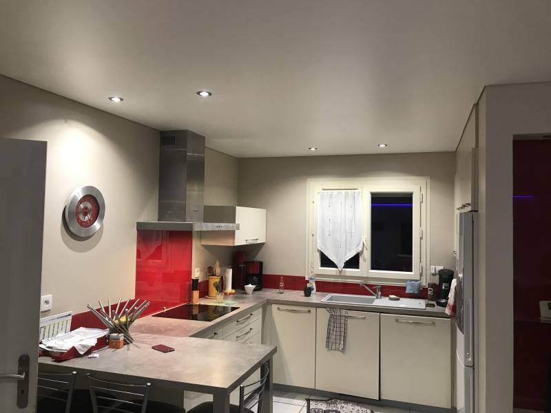 Pose plafond tendu BARRISOL blanc mat by Plafonds Tendus Occitans - Portet s/G.