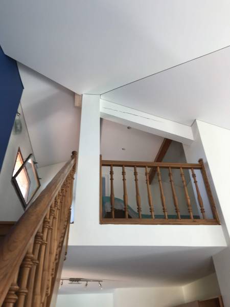 Isolation thermique intérieure entre poutres sur lambris bois, Muret - Plafonds Tendus Occitans