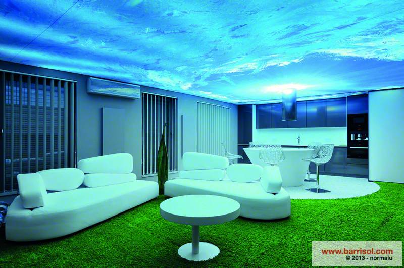 Le plafond tendu BARRISOL lumineux et imprimé avec le motif de votre choix Toulouse