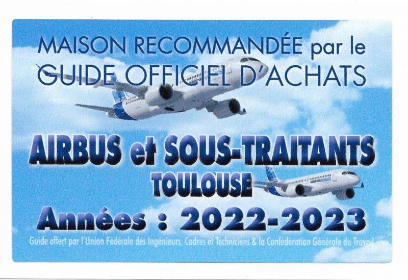 Guide officiel d'achats AIRBUS - Plafonds Tendus Occitans Toulouse Blagnac
