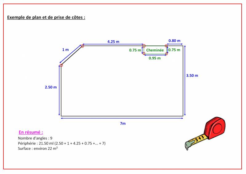 Information à transmettre pour l'étude de votre projet en plafond tendu