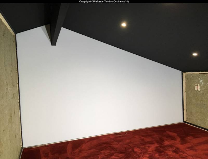 Des toiles murales acoustiques pour professionnels et particuliers, chantier sur Lagardelle sur Lèze