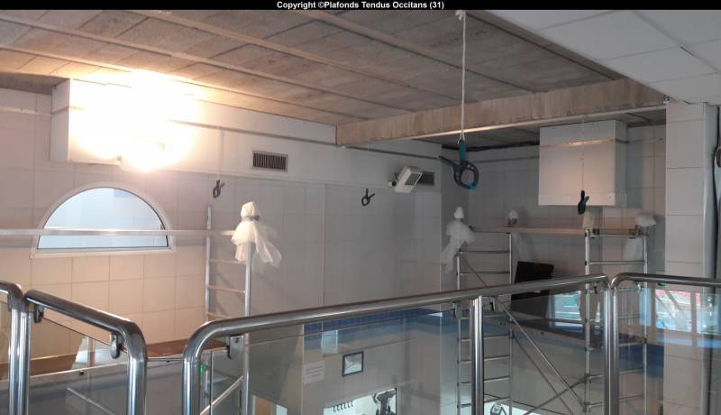 Chantier des thermes aquatiques  d’AX-Les-Thermes situé en Haute Garonne