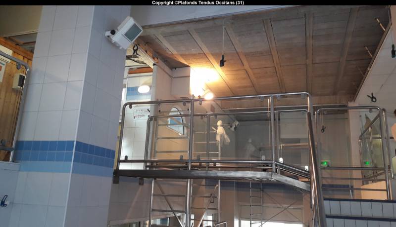 Chantier des thermes aquatiques  d’AX-Les-Thermes situé en Haute Garonne