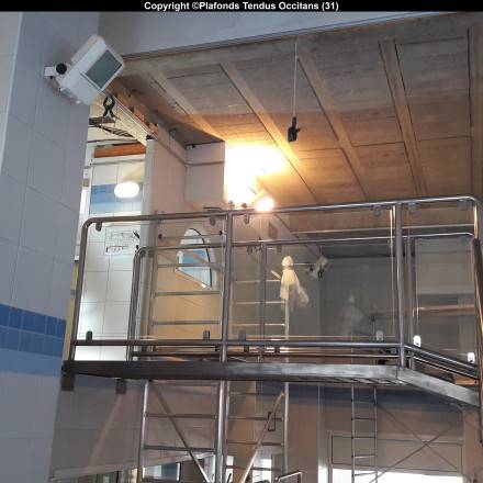 Chantier des thermes aquatiques  d’AX-Les-Thermes situé en Haute Garonne