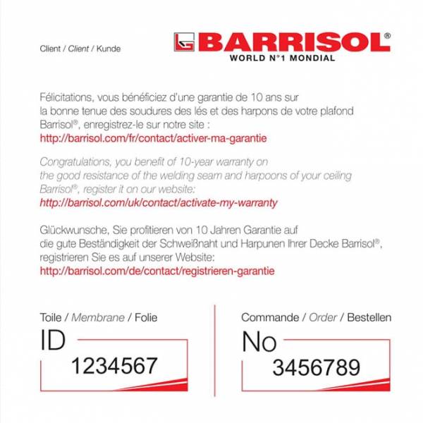 Garantir BARRISOL Plafonds Tendus Occitans Portet S/Garonne