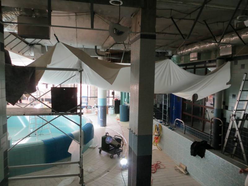 plafonds tendus dans thermes de Lectoure GERS 32