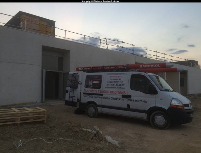 plafonds tendus collège de Lézignan- Plafonds Tendus Occitans