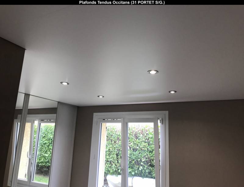 Pose plafond tendu BARRISOL blanc mat - Nailloux