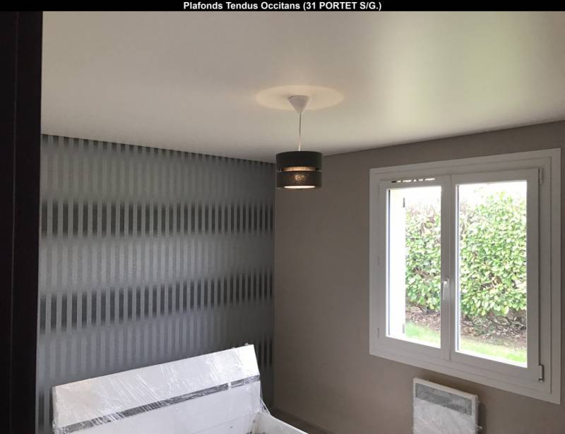 Pose plafond tendu BARRISOL blanc mat - Le Vernet