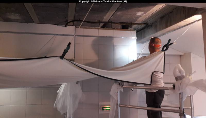 Chantier des thermes aquatiques  d’AX-Les-Thermes situé en Haute Garonne